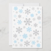 Baby It's Cold Outside Winter Babyshower Kaart (Achterkant)