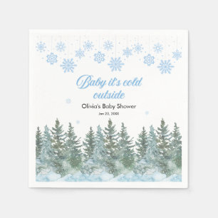 Baby It's Cold Outside Winter Babyshower Servet