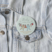 Baby It's Cold Outside Winter Babyshower Speld Ronde Button 7,6 Cm (In situ)