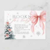 Baby it's cold outside Winter Books Baby Shower Informatiekaartje (Voorkant)