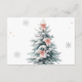 Baby it's cold outside Winter Books Baby Shower Informatiekaartje (Achterkant)