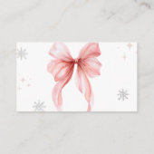 Baby it's cold outside Winter Diaper Raffle Shower Informatiekaartje (Achterkant)