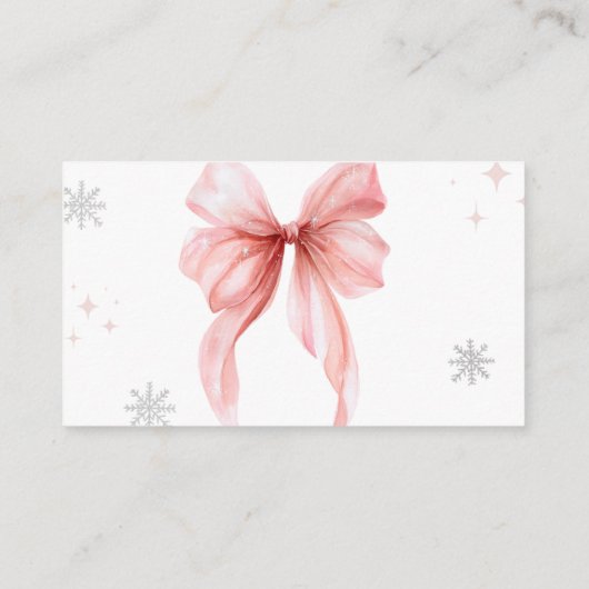 Baby it's cold outside Winter Diaper Raffle Shower Informatiekaartje (Achterkant)