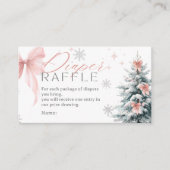 Baby it's cold outside Winter Diaper Raffle Shower Informatiekaartje (Voorkant)