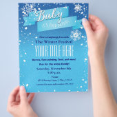 Baby it's Cold Outside Winter Event Flyer Poster (Hand)
