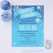 Baby it's Cold Outside Winter Event Flyer Poster (Enkel)
