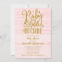 Baby It's Cold Outside Winter Girl Baby Shower