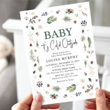 Baby It's Cold Outside Winter Loofwerk Babyshower
