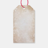 Baby It's Cold Outside Winter Rode Boog Bedankt Cadeaulabel (Achterkant)