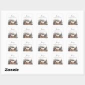 Baby It's Cold Outside Winter Sneeuw Dank Je Vierkante Sticker (Vel)