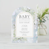 Baby It's Cold Outside Winter Snow Baby Shower Kaart (Staand voorkant)