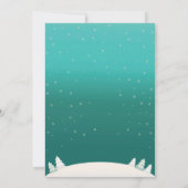 Baby its Cold Outside Winter Snowman Baby shower Kaart (Achterkant)