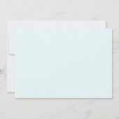 Baby its Cold Outside Winter Snowman Baby shower Kaart (Achterkant)