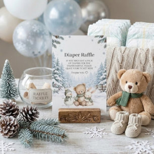 Baby It's Cold Outside Winter Wonderland Baby Show Informatiekaartje