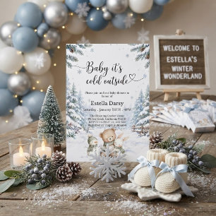 Baby It's Cold Outside Winter Wonderland baby show Kaart