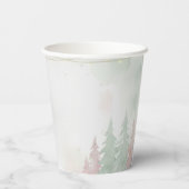  Baby It's Cold Outside Winter Woodland Papieren Bekers (Achterkant)