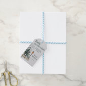 Baby It's Cold Outside, Winterthema Baby Shower Cadeaulabel (Met Touw)