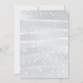 Baby It's Cold Outside Zilveren Grijze Baby Shower Kaart (Achterkant)
