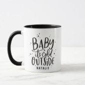 Baby it's koud buiten vakantie mok (Links)