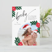 Baby It's Warm Outside Christmas Photo Card Kaart (Staand voorkant)