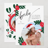 Baby It's Warm Outside Christmas Photo Card Kaart (Voorkant / Achterkant)