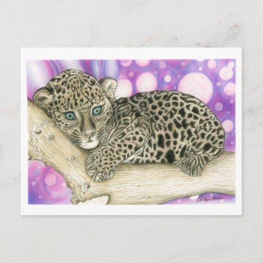 Baby Jaguar Briefkaart (Voorkant)