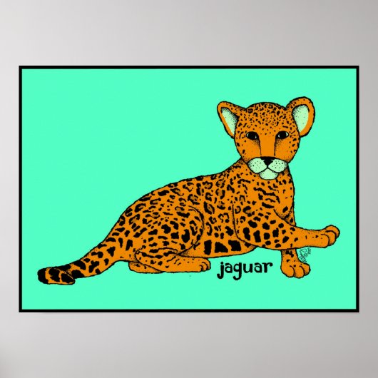 Baby Jaguar Print (Voorkant)