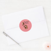Baby januari ronde sticker (Envelop)