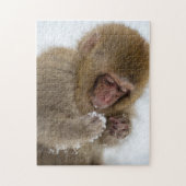 Baby Japans Macaque | Sneeuwaap Legpuzzel (Verticaal)