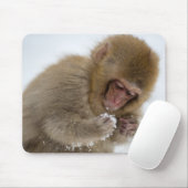 Baby Japans Macaque | Sneeuwaap Muismat (Met muis)