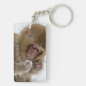 Baby Japans Macaque | Sneeuwaap Sleutelhanger (achterkant)