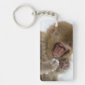 Baby Japans Macaque | Sneeuwaap Sleutelhanger (Voorkant)