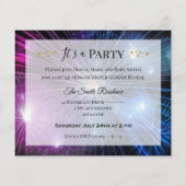 Baby je bent een vuurwerk blauw roze sekse openbar (Achterkant)