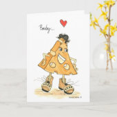 Baby, je maakt me vrolijke Kaart (Gele Bloem)