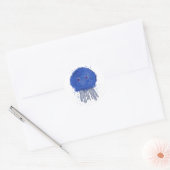 Baby Jellyfish Waterverf Ronde Sticker (Envelop)