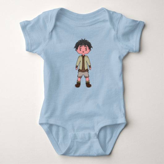 Baby Jersey Body "Baby Jongen" Romper (Voorkant)