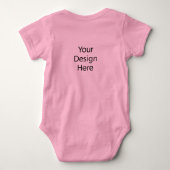 Baby Jersey Body Pak Rosa Romper (Achterkant)