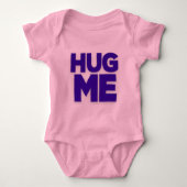 Baby Jersey Bodypak hug me paars Romper (Voorkant)