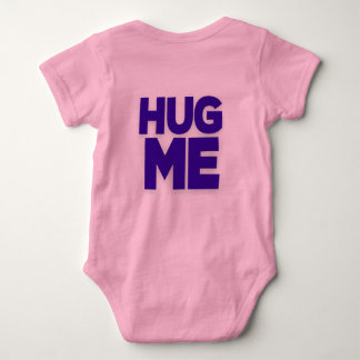Baby Jersey Bodypakje hug me paars Romper