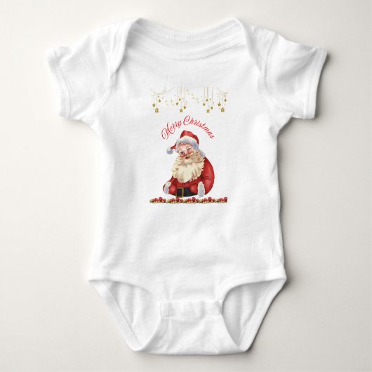 Baby Jersey Bodysuit - Christmas Design Bodysuit (Voorkant)