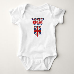 Baby Jersey Bodysuit God redt de koningin