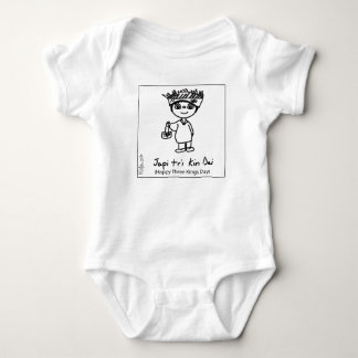 Baby Jersey Bodysuit Happy Three Kings Day