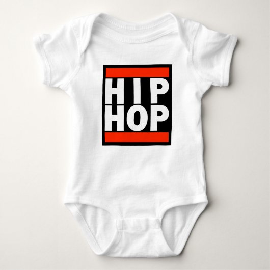 Baby Jersey Bodysuit - HIP HOP! (Voorkant)