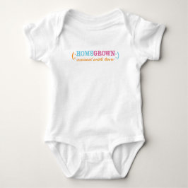 Baby Jersey Bodysuit HomeGrown/PINK