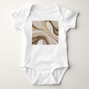Baby jersey bodysuit in stijlvolle graphics