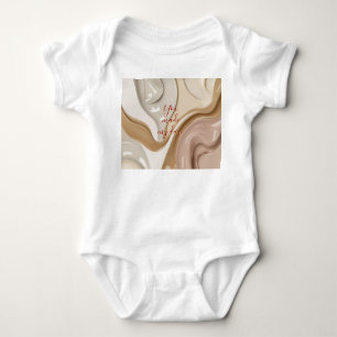 Baby jersey bodysuit in stijlvolle graphics
