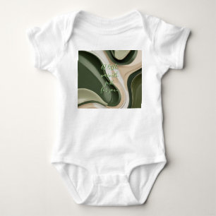 Baby jersey bodysuit in stijlvolle graphics