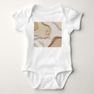 Baby jersey bodysuit in stijlvolle graphics