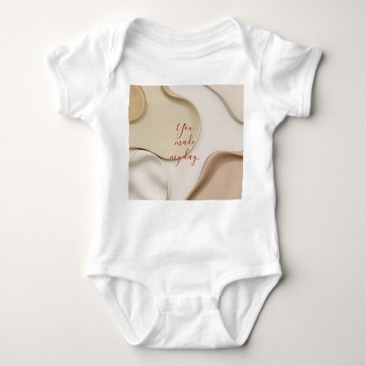 Baby jersey bodysuit in stijlvolle graphics (Voorkant)
