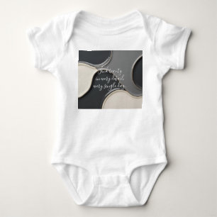 Baby jersey bodysuit in stijlvolle graphics